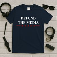 Defund The Media USA Star T-Shirt
