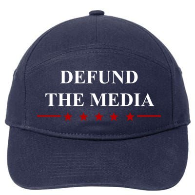 Defund The Media USA Star 7-Panel Snapback Hat