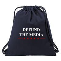 Defund The Media USA Star Drawstring Bag