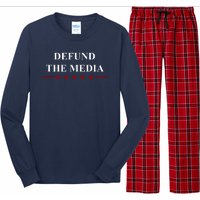 Defund The Media USA Star Long Sleeve Pajama Set