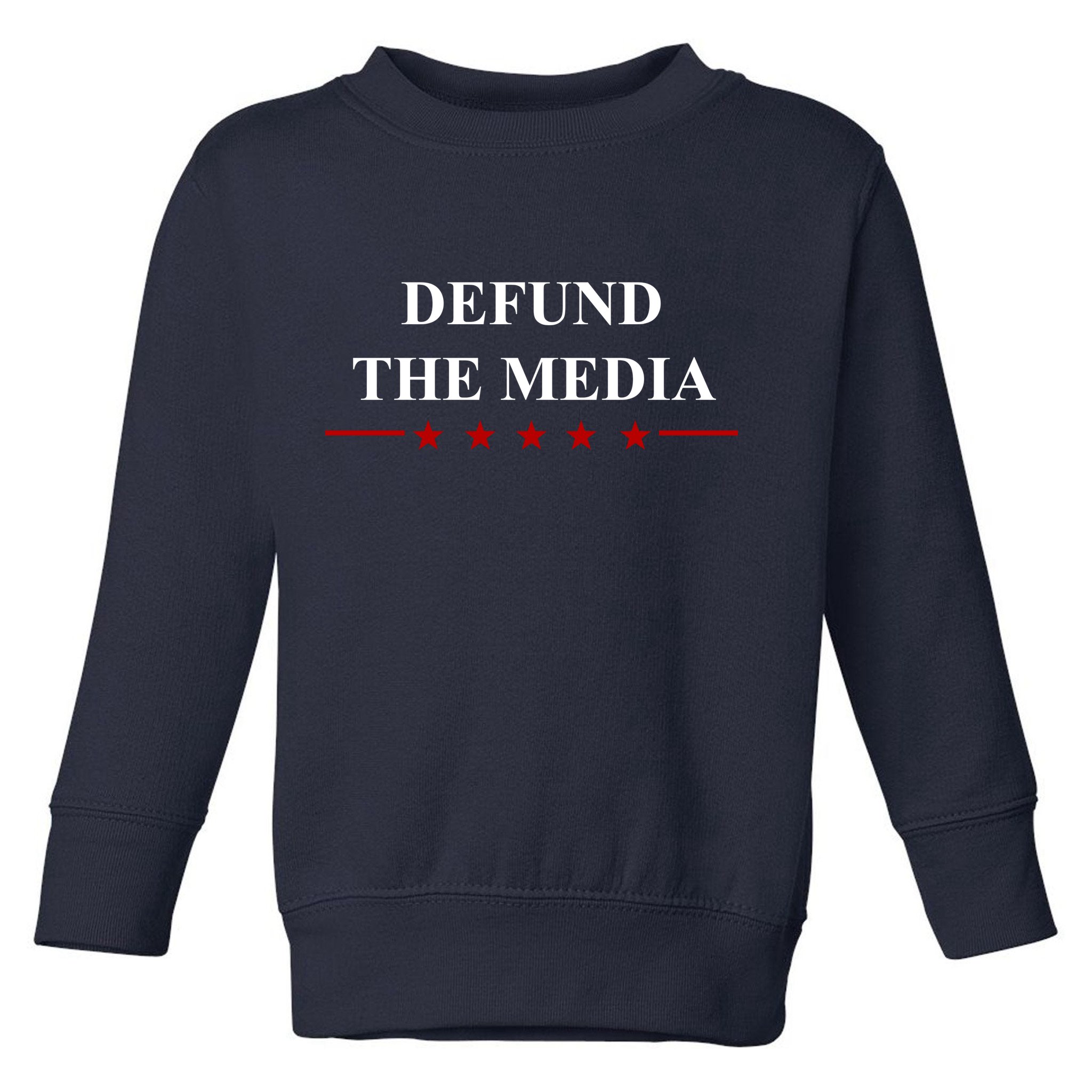 Defund The Media USA Star Toddler Sweatshirt