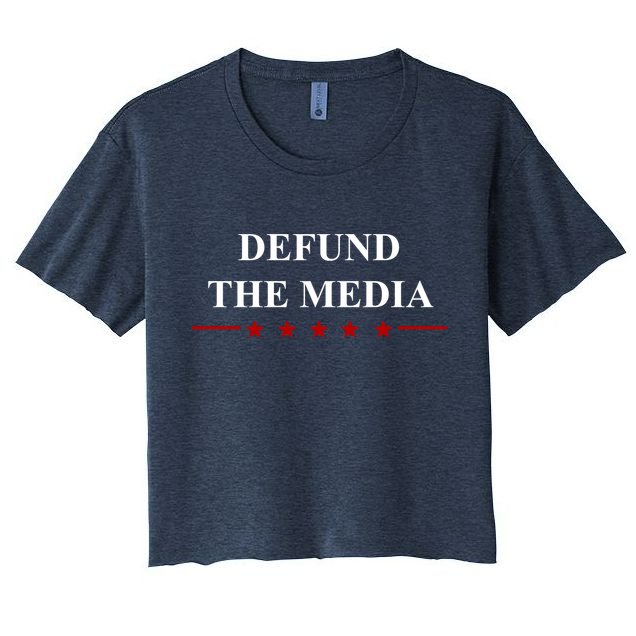 Defund The Media USA Star Crop Top