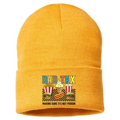 Dad Tax Making Sure Its Not P.O.I.S.O.N Sustainable Knit Beanie