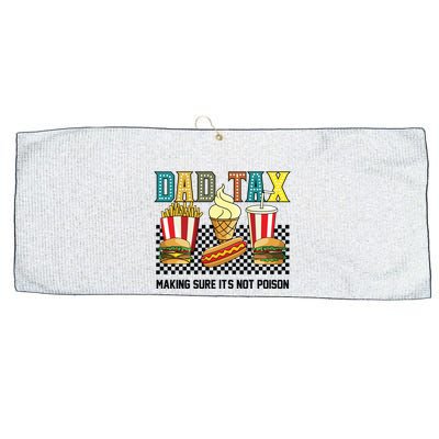 Dad Tax Making Sure Its Not P.O.I.S.O.N Large Microfiber Waffle Golf Towel