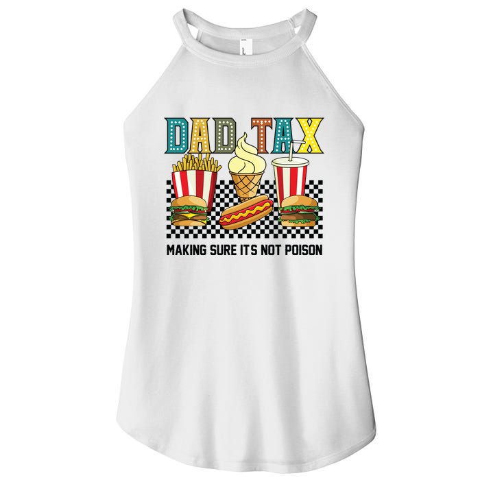 Dad Tax Making Sure Its Not P.O.I.S.O.N Women's Perfect Tri Rocker Tank