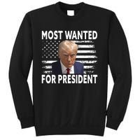 Donald Trump Most Wanted For President 2024 Pro Mugshot Sweatshirt