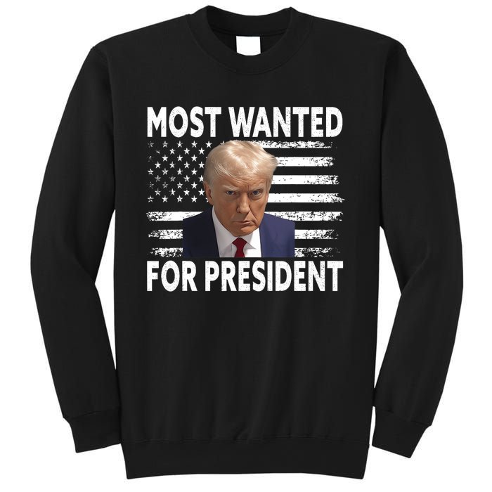 Donald Trump Most Wanted For President 2024 Pro Mugshot Sweatshirt