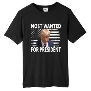 Donald Trump Most Wanted For President 2024 Pro Mugshot Tall Fusion ChromaSoft Performance T-Shirt