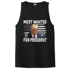 Donald Trump Most Wanted For President 2024 Pro Mugshot PosiCharge Competitor Tank