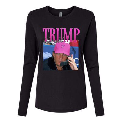 Donald Trump Miss Me Yet Vintage 90s Trump Womens Cotton Relaxed Long Sleeve T-Shirt