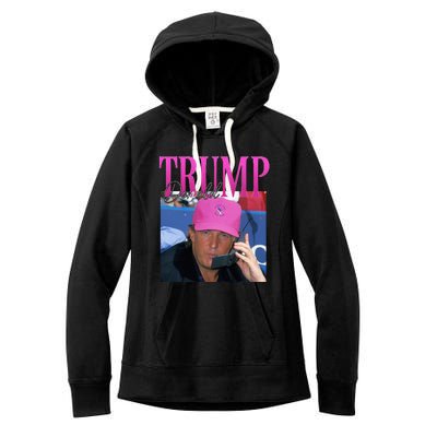 Donald Trump Miss Me Yet Vintage 90s Trump Women's Fleece Hoodie