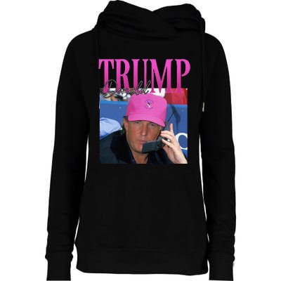 Donald Trump Miss Me Yet Vintage 90s Trump Womens Funnel Neck Pullover Hood