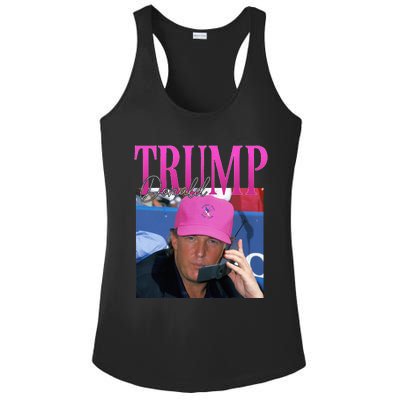 Donald Trump Miss Me Yet Vintage 90s Trump Ladies PosiCharge Competitor Racerback Tank