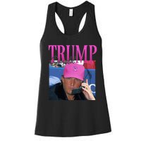 Donald Trump Miss Me Yet Vintage 90s Trump Women's Racerback Tank