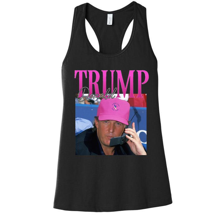 Donald Trump Miss Me Yet Vintage 90s Trump Women's Racerback Tank