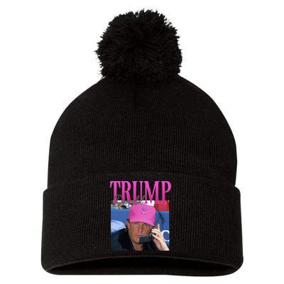 Donald Trump Miss Me Yet Vintage 90s Trump Pom Pom 12in Knit Beanie