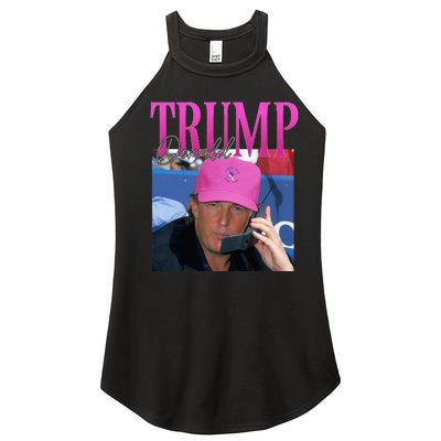 Donald Trump Miss Me Yet Vintage 90s Trump Women's Perfect Tri Rocker Tank