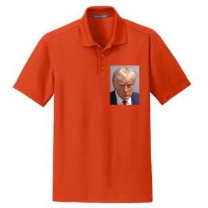 Donald Trump Mugshot Dry Zone Grid Polo