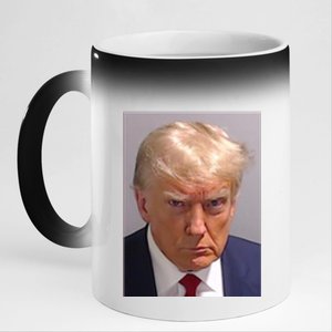 Donald Trump Mugshot 11oz Black Color Changing Mug