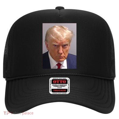 Donald Trump Mugshot High Crown Mesh Back Trucker Hat