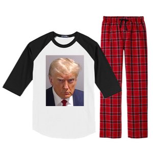 Donald Trump Mugshot Raglan Sleeve Pajama Set