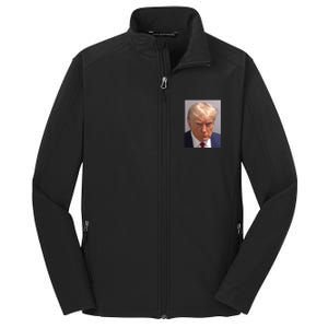 Donald Trump Mugshot Core Soft Shell Jacket