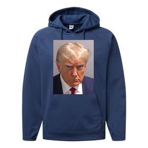 Donald Trump Mugshot Performance Fleece Hoodie