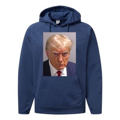 Donald Trump Mugshot Performance Fleece Hoodie