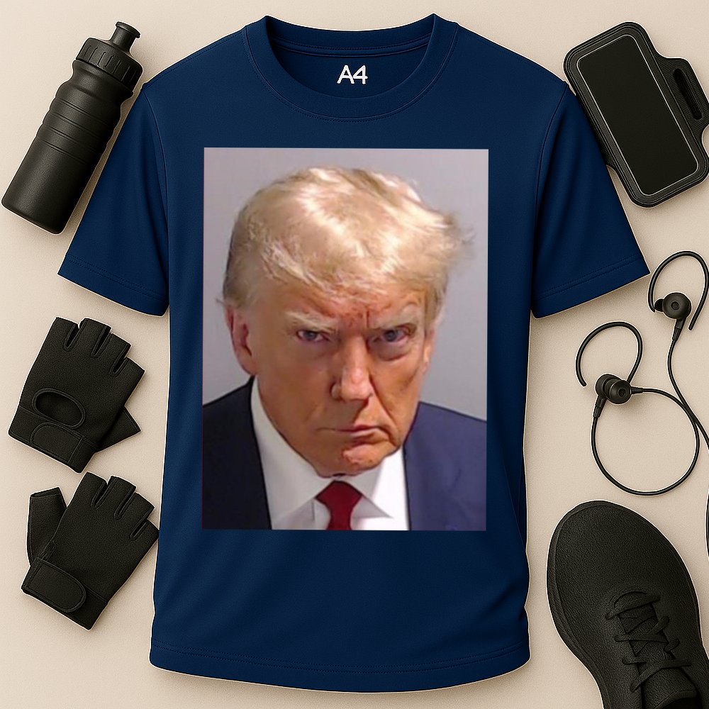 Donald Trump Mugshot Cooling Performance Crew T-Shirt