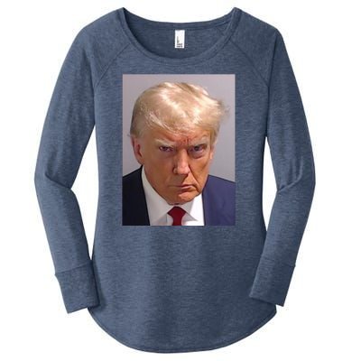 Donald Trump Mugshot Women's Perfect Tri Tunic Long Sleeve Shirt