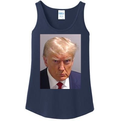 Donald Trump Mugshot Ladies Essential Tank