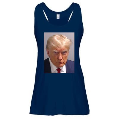 Donald Trump Mugshot Ladies Essential Flowy Tank