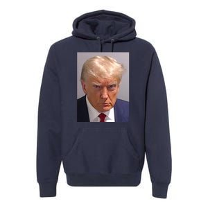 Donald Trump Mugshot Premium Hoodie