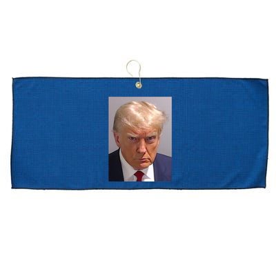 Donald Trump Mugshot Large Microfiber Waffle Golf Towel