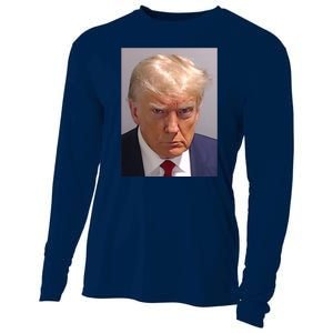 Donald Trump Mugshot Cooling Performance Long Sleeve Crew