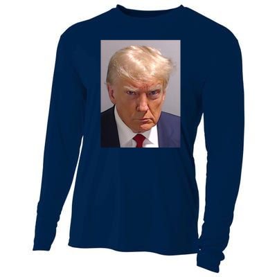 Donald Trump Mugshot Cooling Performance Long Sleeve Crew