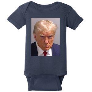 Donald Trump Mugshot Baby Bodysuit