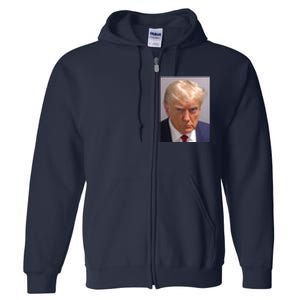 Donald Trump Mugshot Full Zip Hoodie