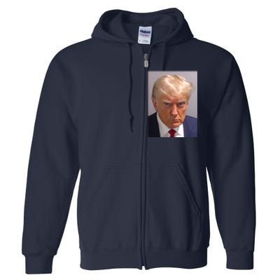 Donald Trump Mugshot Full Zip Hoodie