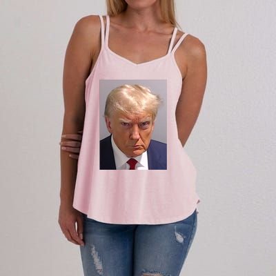 Donald Trump Mugshot Women's Strappy Tank