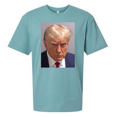 Donald Trump Mugshot Sueded Cloud Jersey T-Shirt