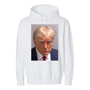 Donald Trump Mugshot Garment-Dyed Fleece Hoodie