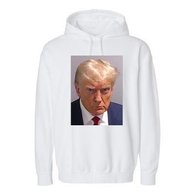 Donald Trump Mugshot Garment-Dyed Fleece Hoodie