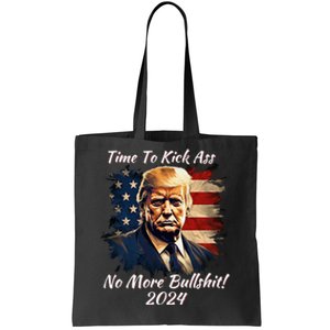 Donald Trump My President 2024 America Mug Shot Flag Tote Bag