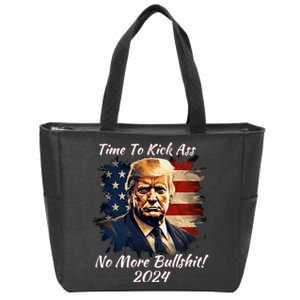 Donald Trump My President 2024 America Mug Shot Flag Zip Tote Bag