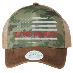 Defund The Media Defund Mainstream Media Legacy Tie Dye Trucker Hat