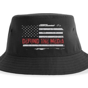 Defund The Media Defund Mainstream Media Sustainable Bucket Hat