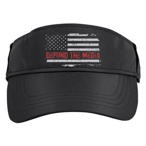 Defund The Media Defund Mainstream Media Adult Drive Performance Visor