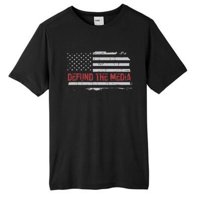 Defund The Media Defund Mainstream Media Tall Fusion ChromaSoft Performance T-Shirt