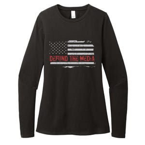 Defund The Media Defund Mainstream Media Womens CVC Long Sleeve Shirt